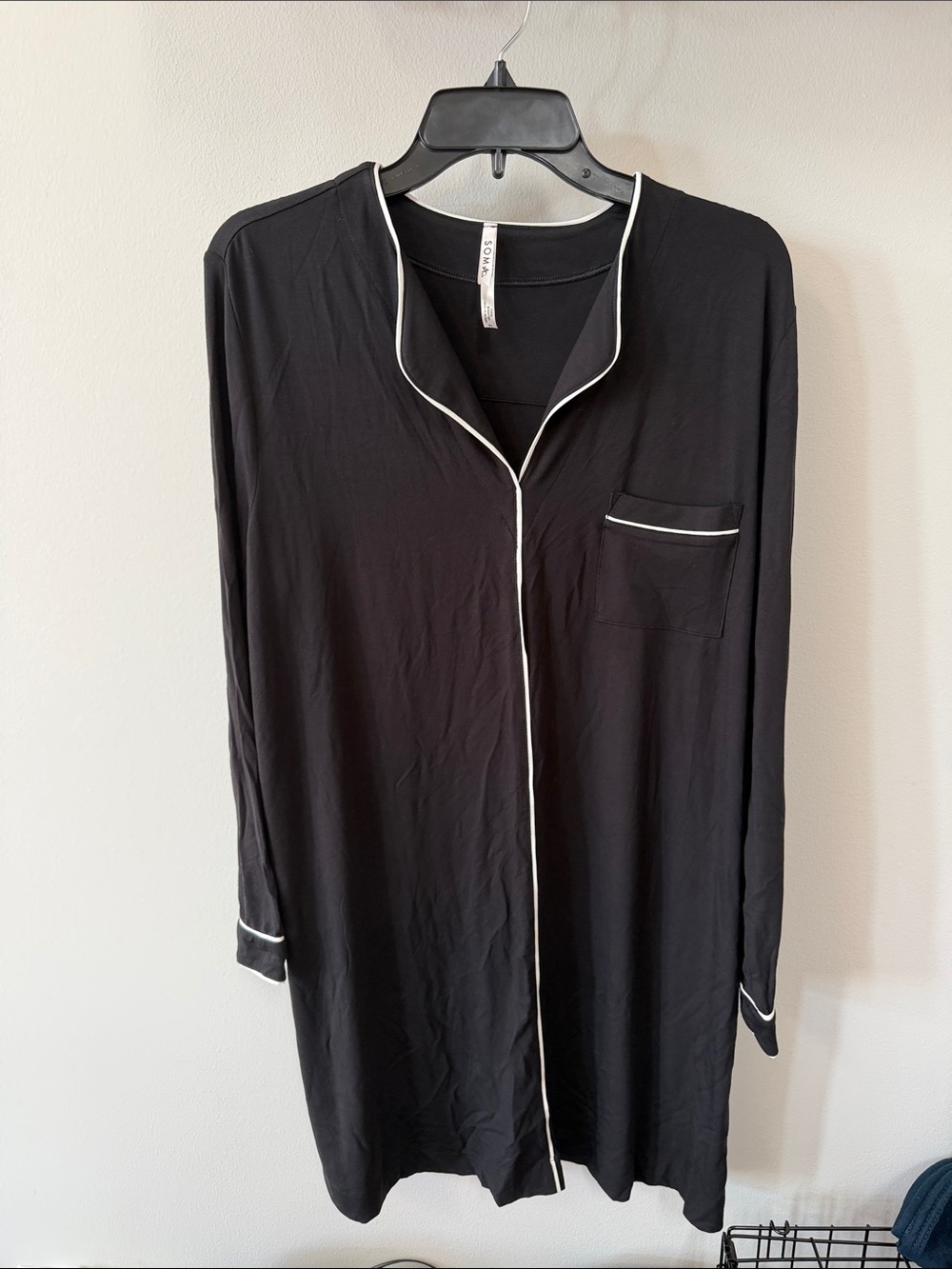 Soma Cool Nights Piped Notch Collar Sleepshirt